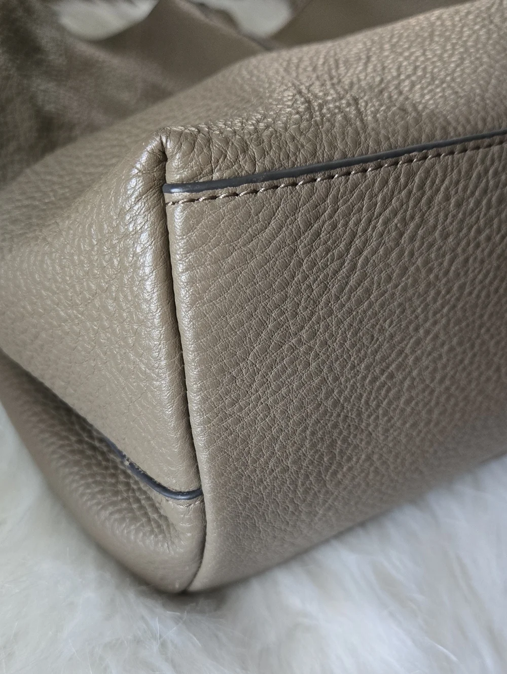 Vince Camuto Greige Slouchy Hobo Bag
